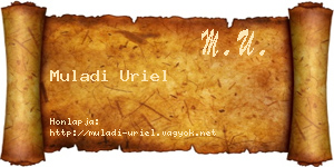 Muladi Uriel névjegykártya